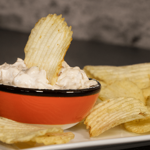 gluten-free, dairy-free creamy onion dip recipe