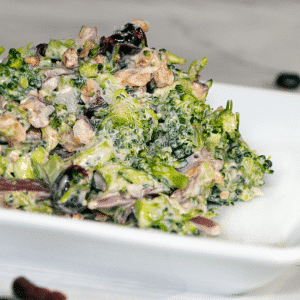 gluten free dairy free broccoli salad square