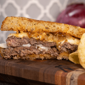 gluten free patty melt square