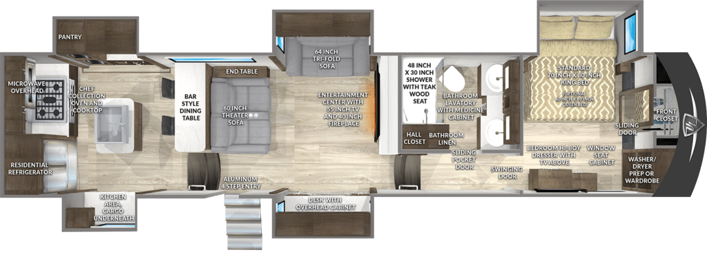 Vanleigh Beacon 42RKB floorplan
