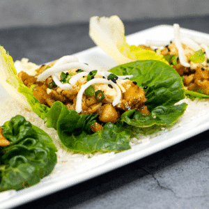 gluten free dairy free chicken lettuce wraps square