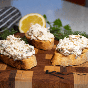 gluten free dairy free smoked whitefish dip square