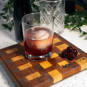 gluten free cherry bounce liqueur square